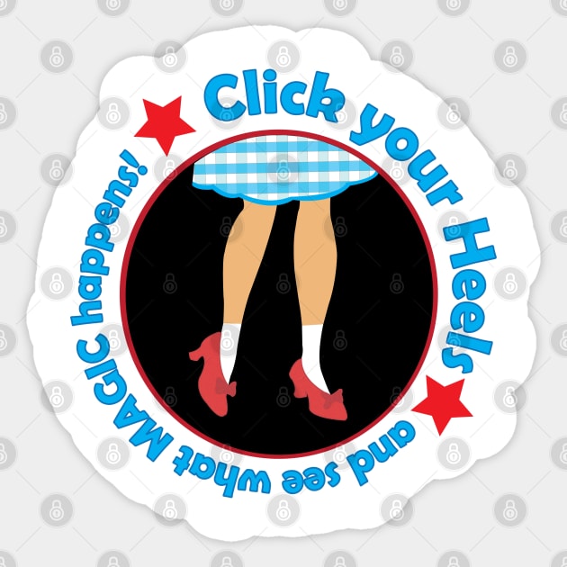 Click your Heels! Sticker by DickinsonDesign